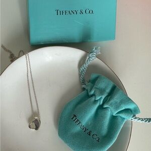 Tiffany & Co. Elsa Peretti Silver Full Heart Necklace